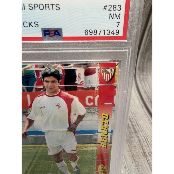 2004 PANINI SPORTS RENATO Florencio MEGA CRACKS #283 PSA Nm 7 Sevilla Fc - Picture 7 of 10